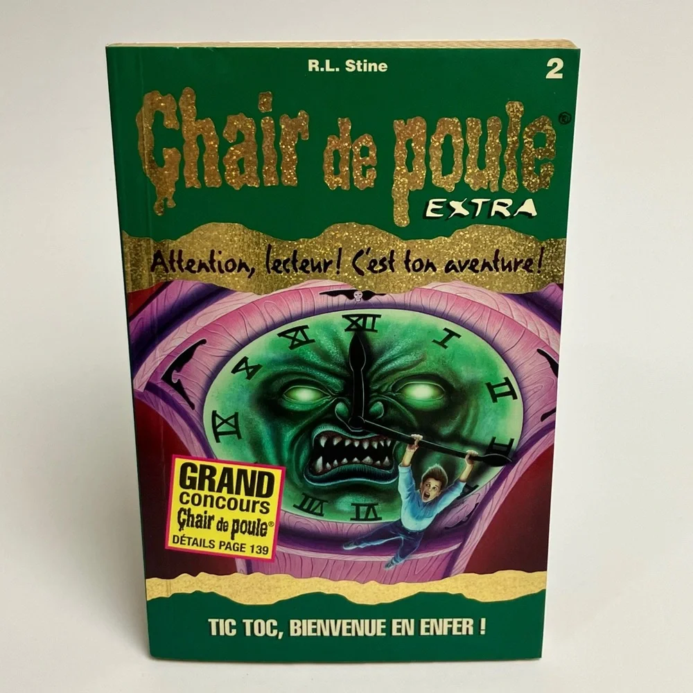 Vintage Chair de Poule Extra 1 & 2 Stine 1996 Héritage jeunesse Livre Aventure - Picture 5 of 15